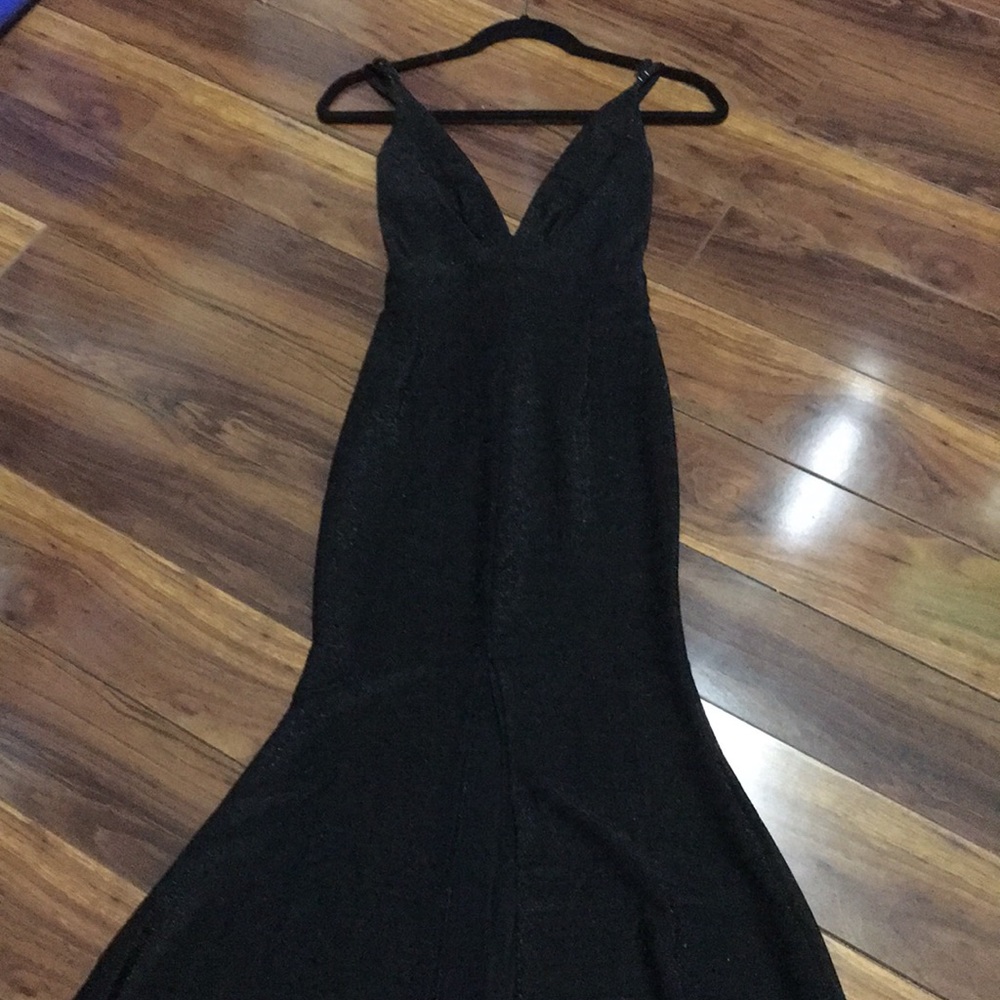 Long black elegant dress size small
